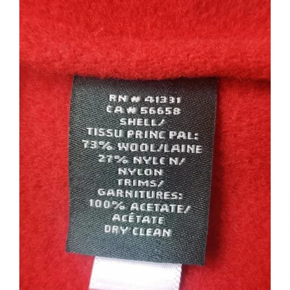 Lauren Ralph Lauren Women's Italian Wool Blend Long Coat  Pockets Excellent Cond - Picture 8 of 8